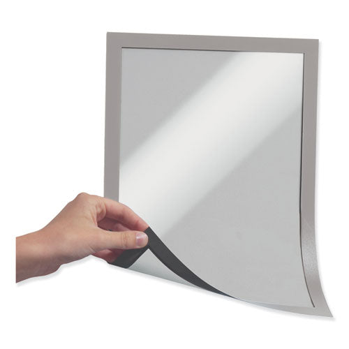 Duraframe Magnetic Sign Holder, 5.5 X 8.5, Silver Frame, 2-pack