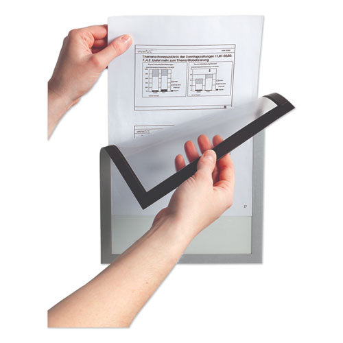 Duraframe Magnetic Sign Holder, 5.5 X 8.5, Silver Frame, 2-pack