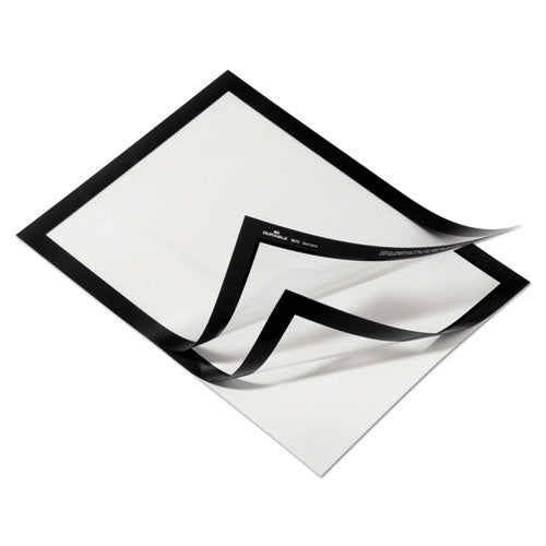 Duraframe Sign Holder, 8 1-2 X 11, Black Frame, 2 Per Pack