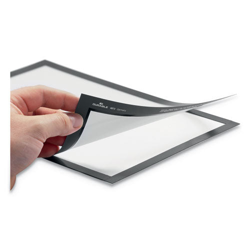 Duraframe Sign Holder, 8 1-2" X 11", Red Frame, 2-pack