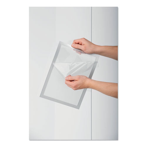 Duraframe Sign Holder, 8 1-2" X 11", Silver Frame, 2-pack