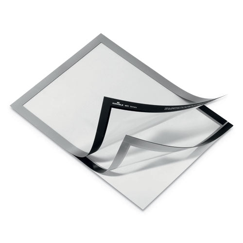 Duraframe Sign Holder, 8 1-2" X 11", Silver Frame, 2-pack
