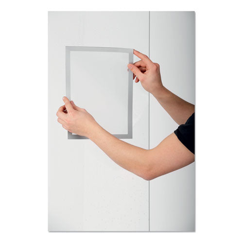 Duraframe Sign Holder, 8 1-2" X 11", Silver Frame, 2-pack