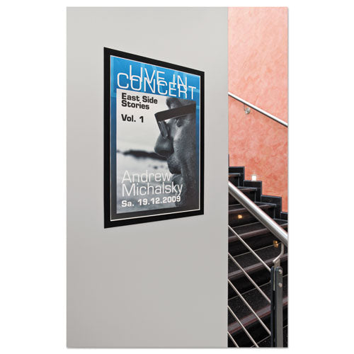 Duraframe Sign Holder, 11 X 17, Black Frame, 2-pack