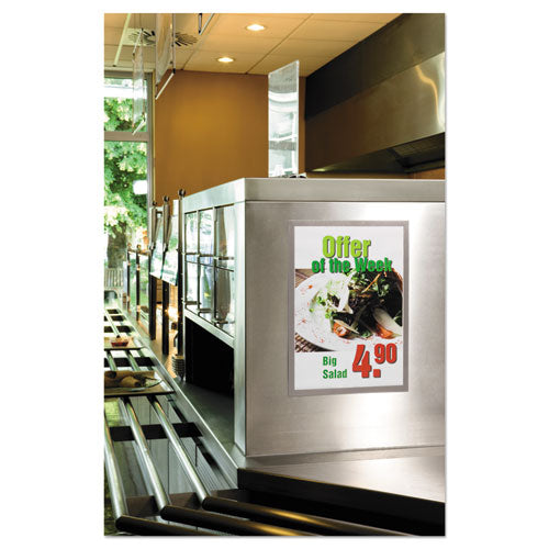 Duraframe Sign Holder, 11 X 17, Black Frame, 2-pack