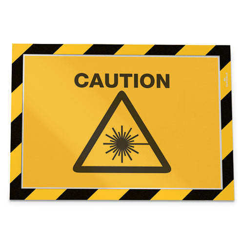 Duraframe Security Magnetic Sign Holder, 8 1-2 X 11, Yellow-black Frame, 2-pack