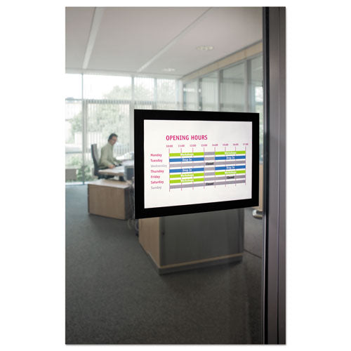 Duraframe Sign Holder, 5 1-2 X 8 1-2, Black Frame, 2-pack