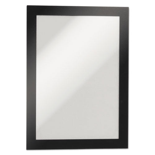 Duraframe Sign Holder, 5 1-2 X 8 1-2, Black Frame, 2-pack