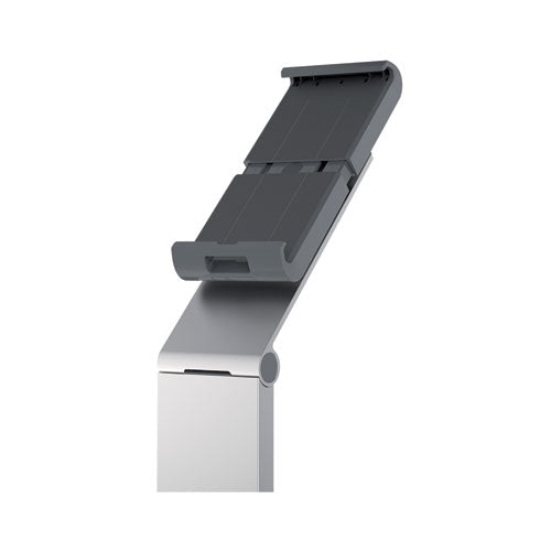 Floor Stand Tablet Holder, Silver-charcoal Gray