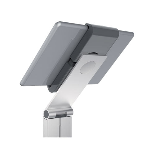 Floor Stand Tablet Holder, Silver-charcoal Gray