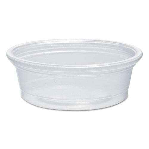 Plastic Soufflé Portion Cups, 1-2 Oz., Translucent, 2500-carton