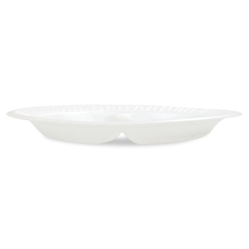 Concorde Foam Plate, Compartmented, 10 1-4" Dia, We, 125-pack, 4 Packs-carton