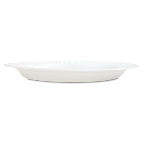 Concorde Foam Plate, 10 1-4" Dia, White, 125-pack, 4 Packs-carton