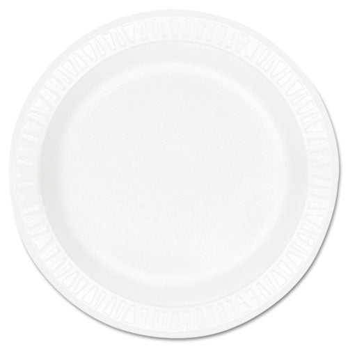 Concorde Foam Plate, 10 1-4" Dia, White, 125-pack, 4 Packs-carton