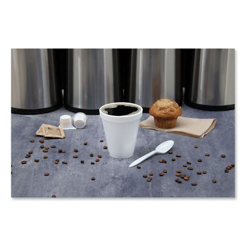 Foam Drink Cups, 12oz, White, 1000-carton