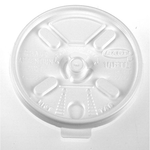 Lift N' Lock Plastic Hot Cup Lids, 12-24oz Cups, Translucent, 1000-carton