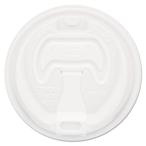 Optima Reclosable Lid, 12-24oz Foam Cups, White, 100-bag