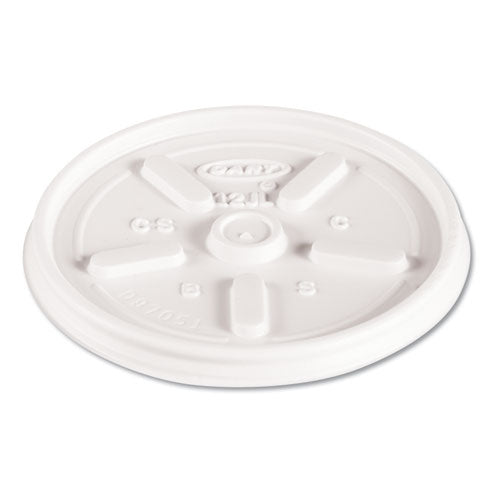 Plastic Lids, For 16oz Hot-cold Foam Cups, Sip-thru Lid, White, 1000-carton