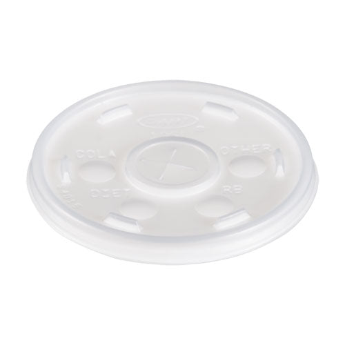 Cold Cup Lids, 32oz Cups, Translucent, 100-sleeve, 10 Sleeves-carton