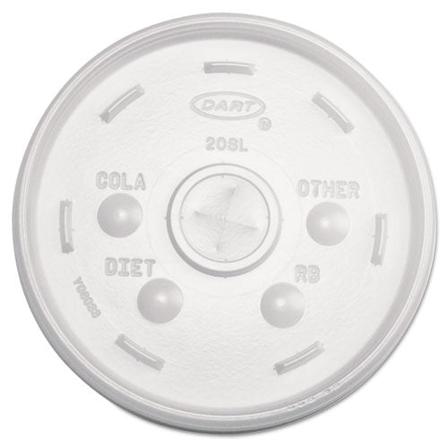 Cold Cup Lids, 32oz Cups, Translucent, 100-sleeve, 10 Sleeves-carton