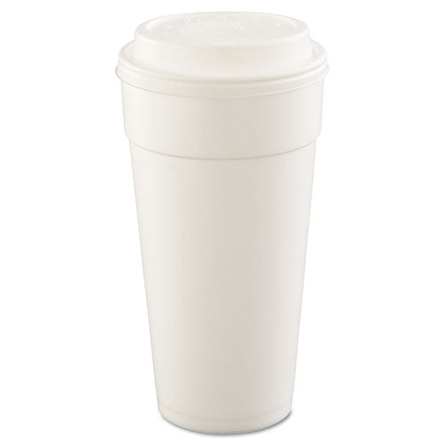 Foam Drink Cups, Hot-cold, 24oz, White, 25-bag, 20 Bags-carton