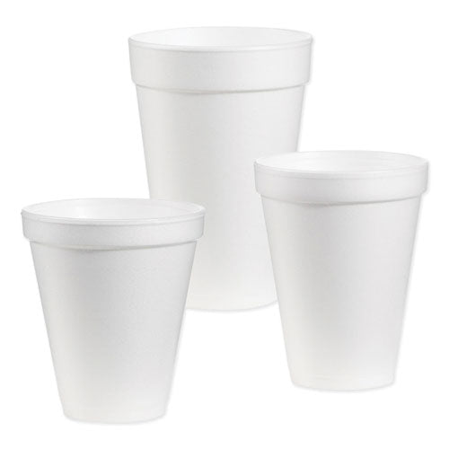 Foam Drink Cups, Hot-cold, 24oz, White, 25-bag, 20 Bags-carton