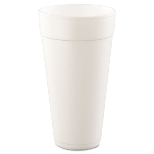 Foam Drink Cups, Hot-cold, 24oz, White, 500-carton