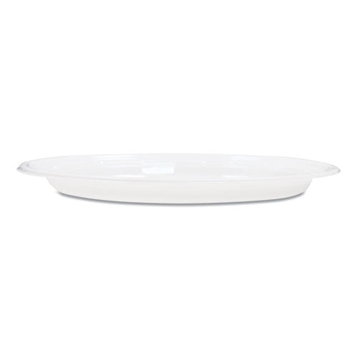Famous Service Plastic Dinnerware, Plate, 6" Dia, White, 125-pack