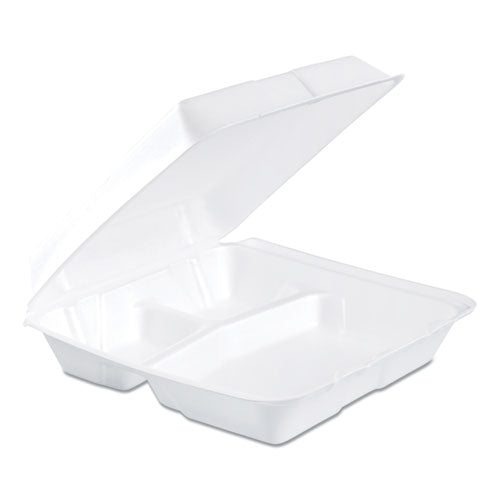 Foam Hot Dog Container-hinged Lid, 7-1-1 X3-4-5x2-3-10, White,125-bag, 4 Bags-ct