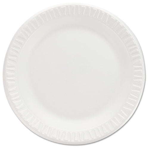 Non-laminated Foam Dinnerware, Plates, 7"diameter, White,125-pack,8-carton