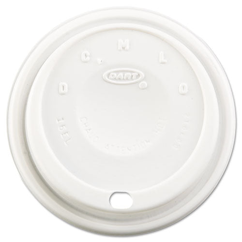 Cappuccino Dome Sipper Lids, 8-10oz Cups, White, 1000-carton