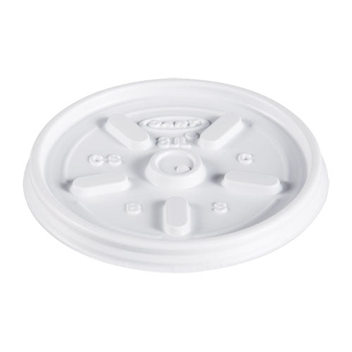 Plastic Lids, For 8oz Hot-cold Foam Cups, Vented, 1000 Lids-carton