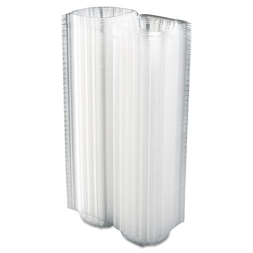Clearseal Hinged-lid Plastic Containers, 6 X 5 4-5 X 3, Clear, 500-carton