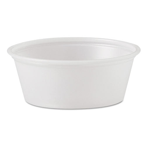 Polystyrene Portion Cups, 1 1-2 Oz, Translucent, 2500-carton
