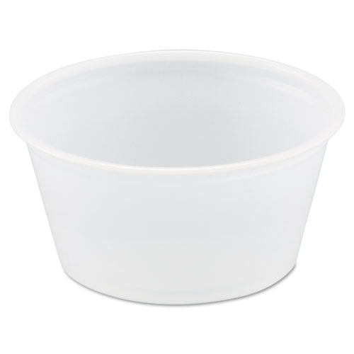 Polystyrene Portion Cups, 2oz, Translucent, 250-bag, 10 Bags-carton