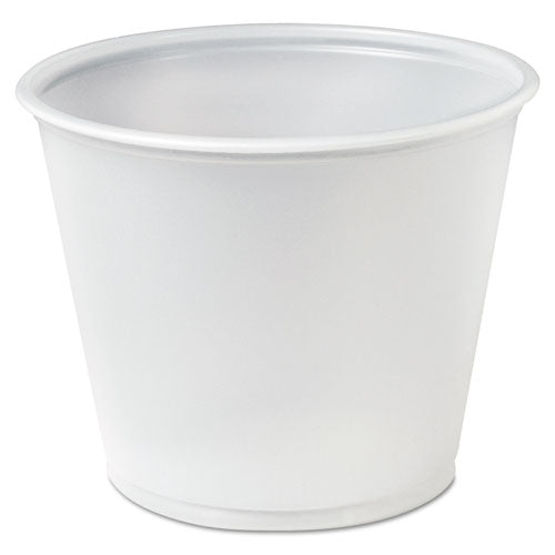 Plastic Soufflé Portion Cups, 5 1-2 Oz., Translucent, 250-bag