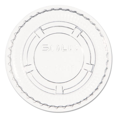Portion-soufflé Cup Lids. Fits .5-1oz Cups, Clear, 2500-carton