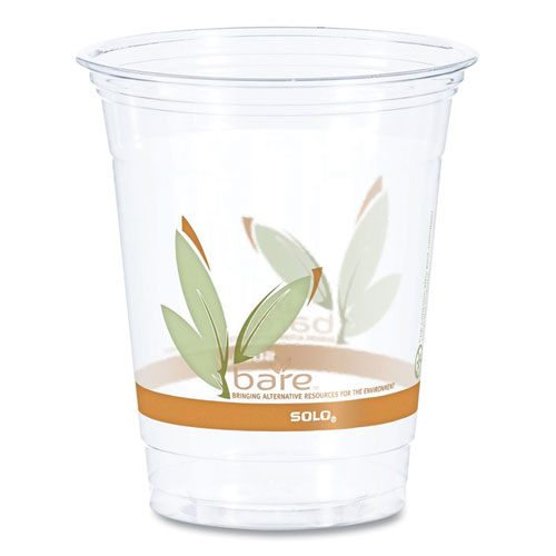Bare Eco-forward Rpet Cold Cups, 12-14 Oz, Clear, 50-pack, 1000-carton