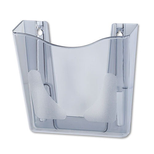 Euro-style Docupocket Portrait Wall File, 10 1-4 X 10 X 4, Smoke