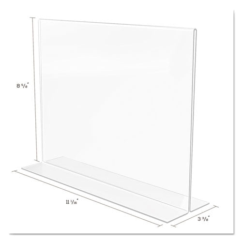 Classic Image Double-sided Sign Holder, 11 X 8 1-2 Insert, Clear