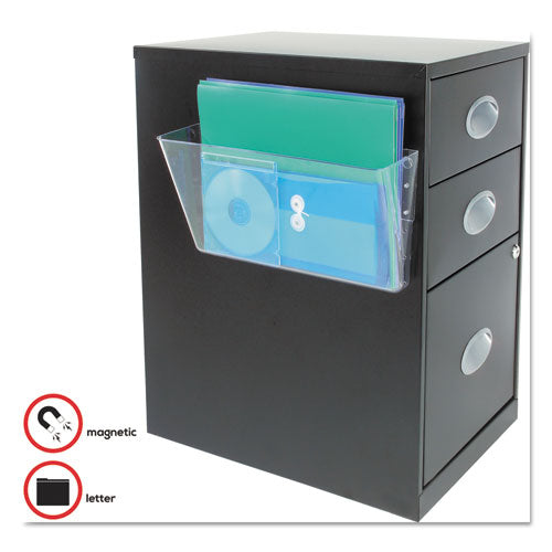 Magnetic Docupocket Wall File, Letter, 13 X 7 X 4, Clear