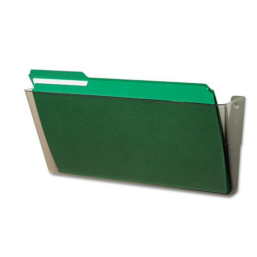 Docupocket Stackable Wall Pocket, Letter, 13 X 7 X 4, Smoke