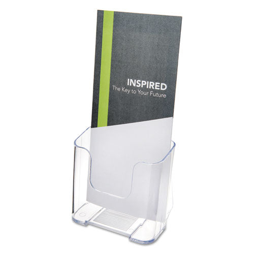 Docuholder For Countertop-wall-mount, Booklet Size, 6.5w X 3.75d X 7.75h, Clear