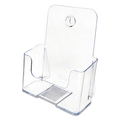 Docuholder For Countertop-wall-mount, Booklet Size, 6.5w X 3.75d X 7.75h, Clear