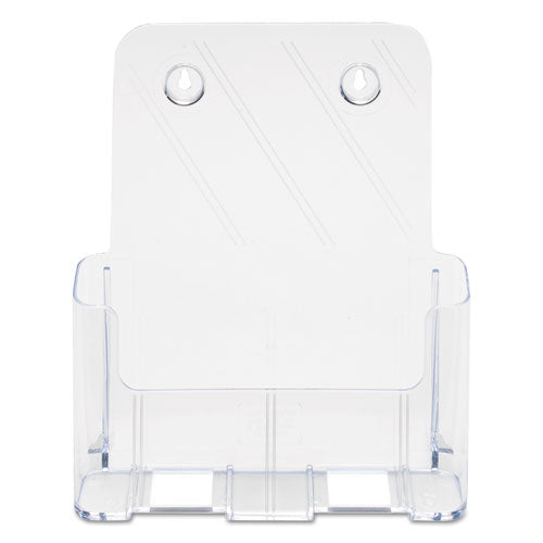 Docuholder For Countertop-wall-mount, Magazine, 9.25w X 3.75d X 10.75h, Clear