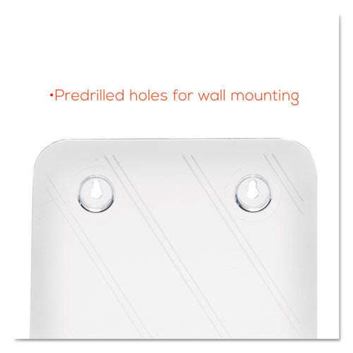 Docuholder For Countertop-wall-mount, Magazine, 9.25w X 3.75d X 10.75h, Clear