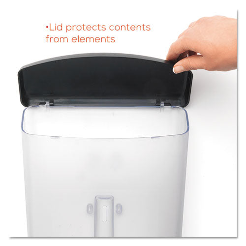 Outdoor Literature Box, 10w X 4.5d X 13.13h, Clear-black