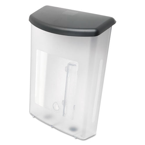 Outdoor Literature Box, 10w X 4.5d X 13.13h, Clear-black