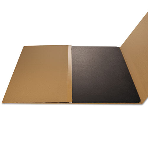Economat All Day Use Chair Mat For Hard Floors, 45 X 53, Rectangular, Black