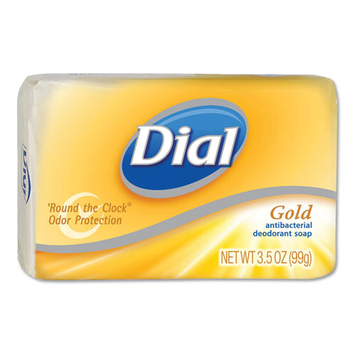 Deodorant Bar Soap, Pleasant, Gold, 4oz Bar, 72-carton